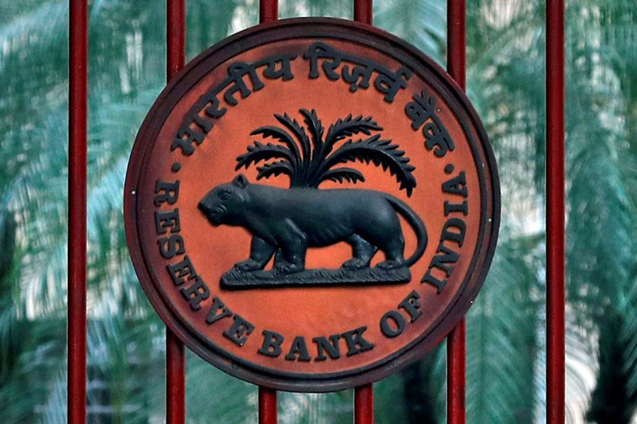 A Reserve Bank of India (RBI) logo is seen at the gate of its office in New Delhi, India on November 9, 2018 — Reuters/Files