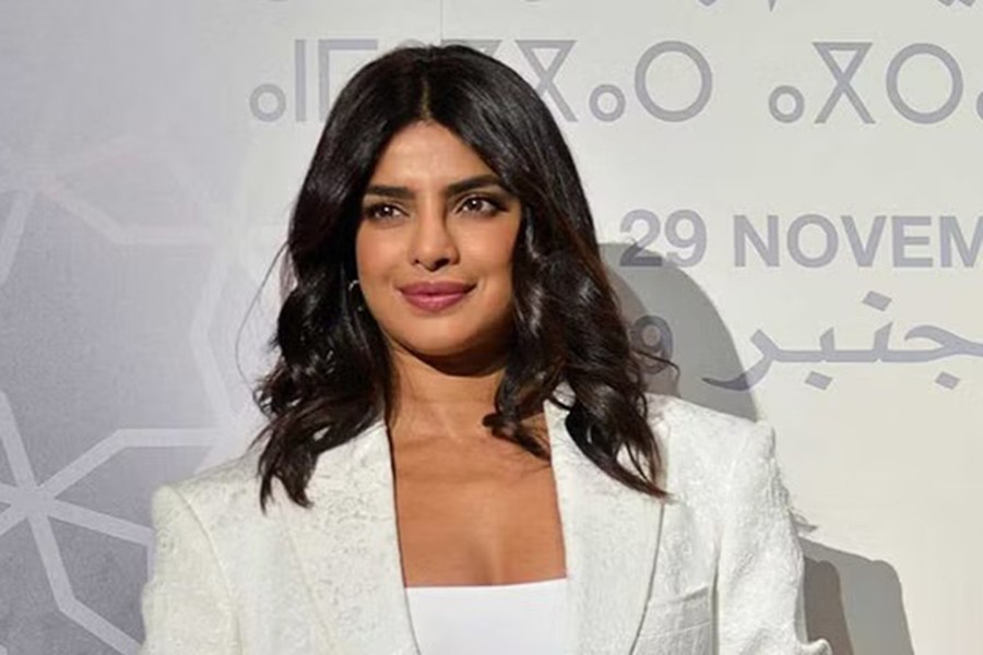 Priyanka Chopra attends the "Conversation with" section at the 18th edition of the Marrakech International Film Festival, Morocco December 5, 2019. REUTERS/Lilian Wagdy/File Photo