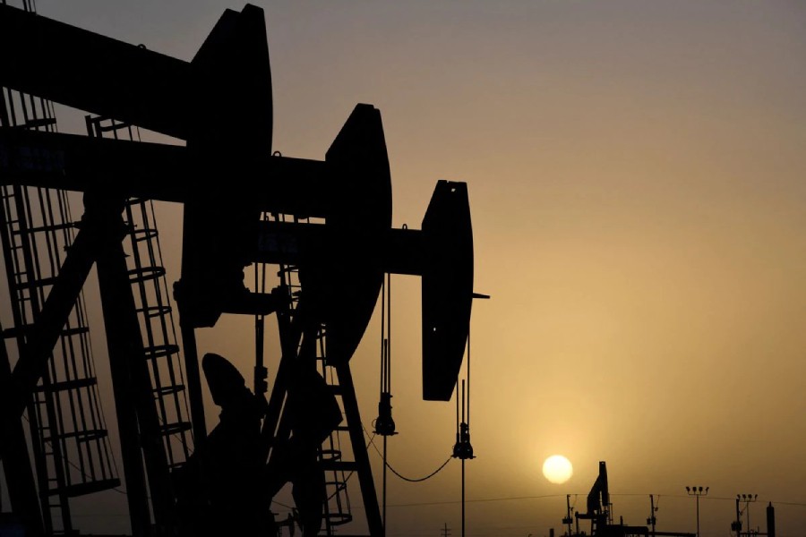 Pump jacks operate at sunset in Midland, Texas, U.S., February 11, 2019. Picture taken February 11, 2019. REUTERS/Nick Oxford