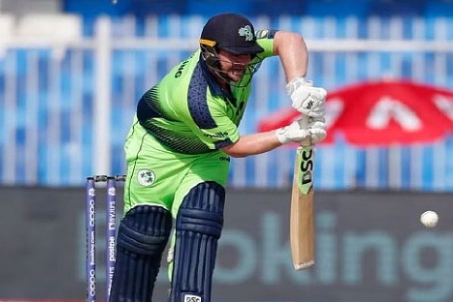 Cricket - ICC Men's T20 World Cup 2021 - Round 1 - Group A - Namibia v Ireland - Sharjah Cricket Stadium, Sharjah, United Arab Emirates - October 22, 2021 Ireland's Paul Stirling in action REUTERS