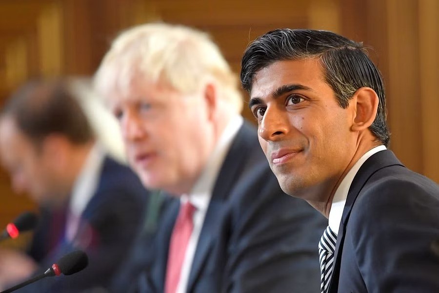 Rishi Sunak attends a Cabinet meeting of senior government ministers in London, Sept 1, 2020. REUTERS