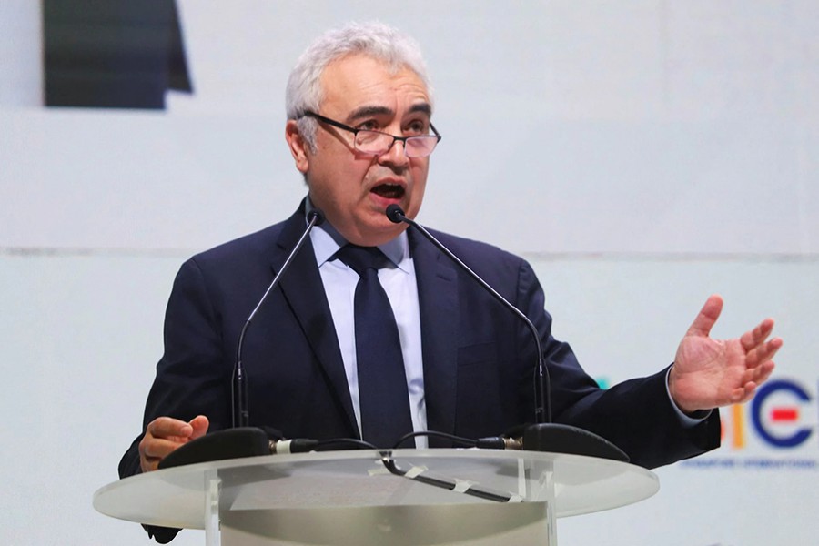 Dr Fatih Birol, Executive Director of the International Energy Agency speaks during the 15th Singapore International Energy Week, in Singapore on October 25, 2022 — Reuters photo