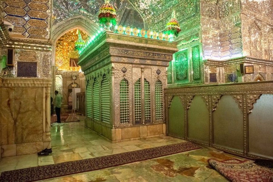 A bullet hole is seen after an attack at the Shah Cheragh Shrine in Shiraz, Iran Oct 26, 2022. |REUTERS