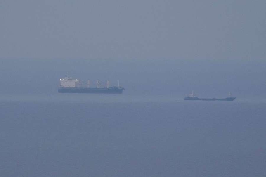 Grain ships carrying Ukrainian grain are seen in the Black Sea, amid Russia's attack on Ukraine, near Ukrainian port of Odesa, Ukraine October 30, 2022. REUTERS/Serhii Smolientsev