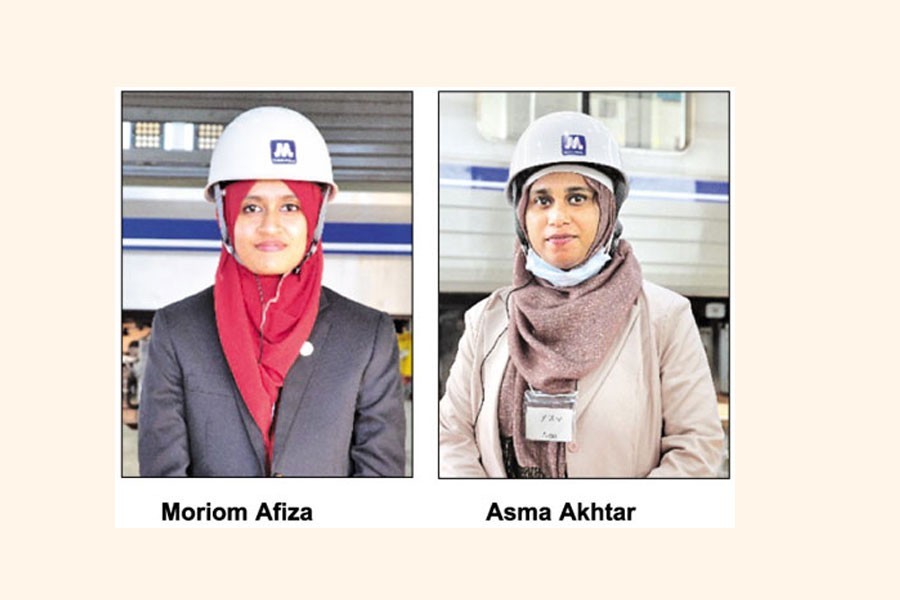 Moriom, Asma first female metro rail operator, station controller