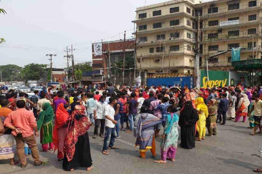 RMG workers stage demo protesting sexual harassment