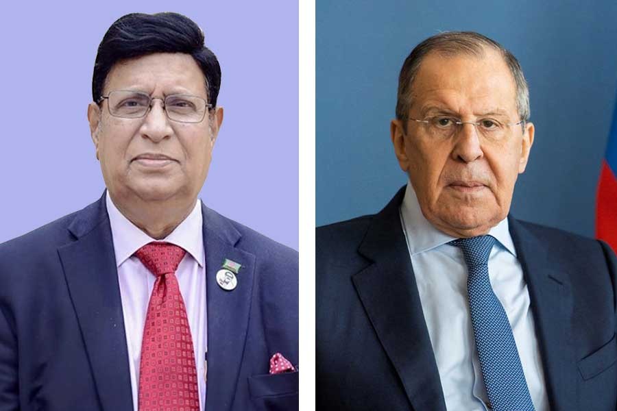 AK Abdul Momen and Sergei Lavrov