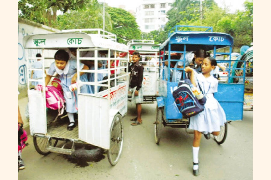 A contraption called school van