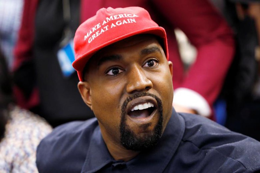 Rapper Kanye West seen in this undated Reuters photo