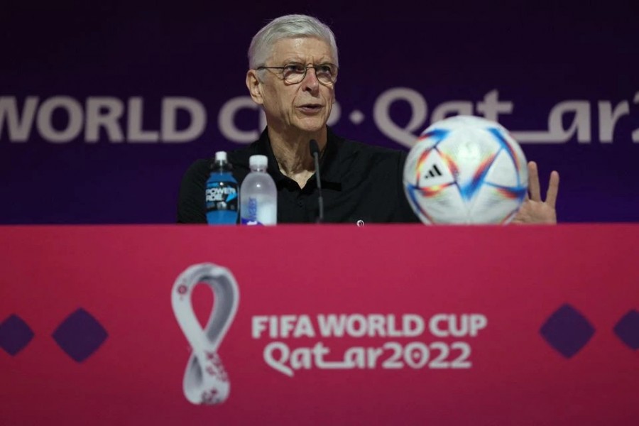 FIFA Chief of Global Football Development Arsene Wenger during a press conference in Doha, Qatar on November 19, 2022 — Reuters photo