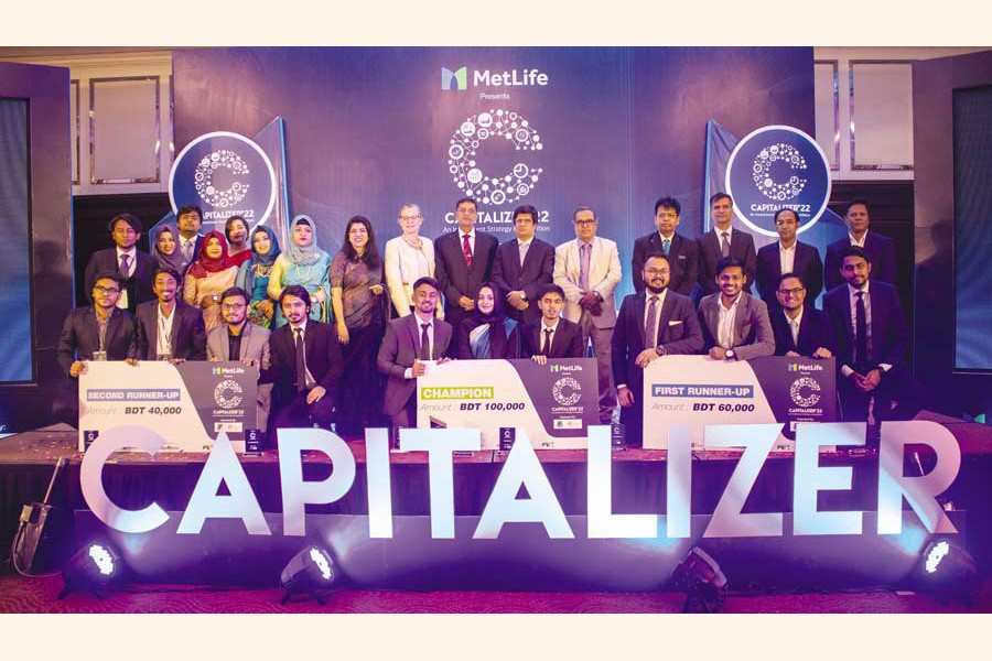 Prize giving ceremony of "MetLife presents Capitalizers '22" was held at BUP Auditorium in Dhaka recently