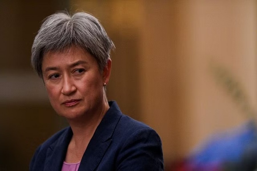 Australian Foreign Minister Penny Wong holds a joint news conference on the day of the signing ceremony of the Joint Plan of the Action to Implement the Thailand-Australia Strategic Partnership, in Bangkok, November 1, 2022. REUTERS