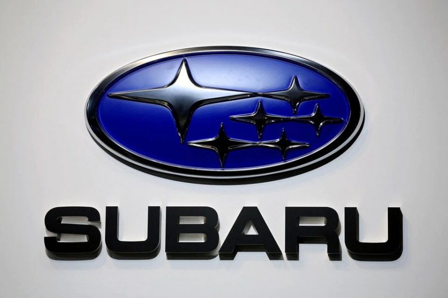 A Subaru logo is displayed at the Tokyo Motor Show, in Tokyo, Japan on October 23, 2019 — Reuters/Files