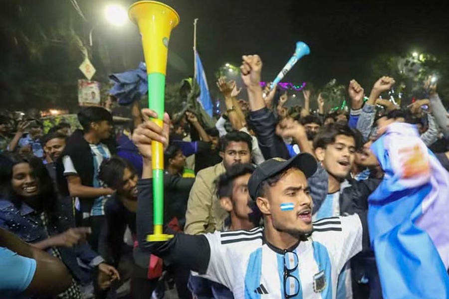 Crazed fans explode with joy in Bangladesh as Messi's Argentina win World Cup
