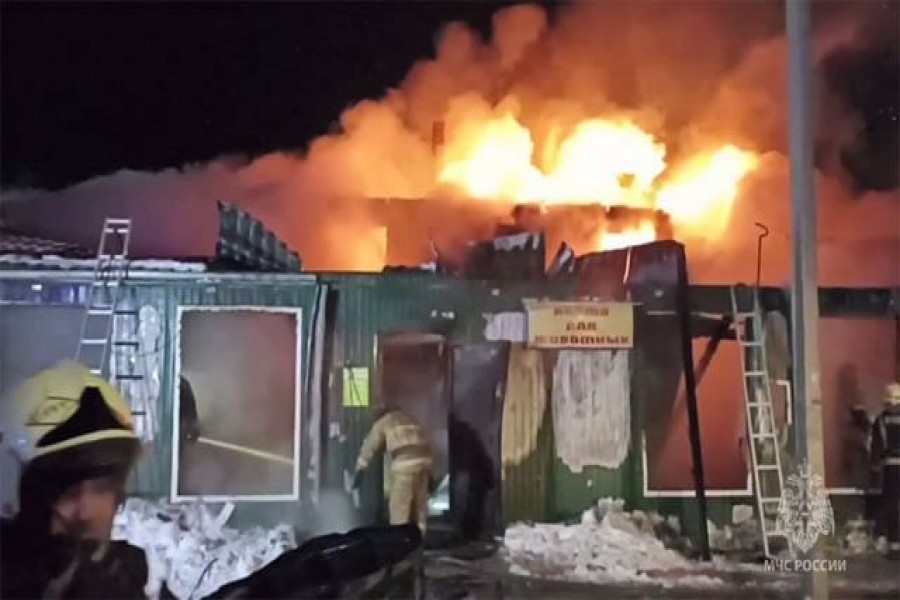 Fire in unregistered Russian home for elderly kills 20