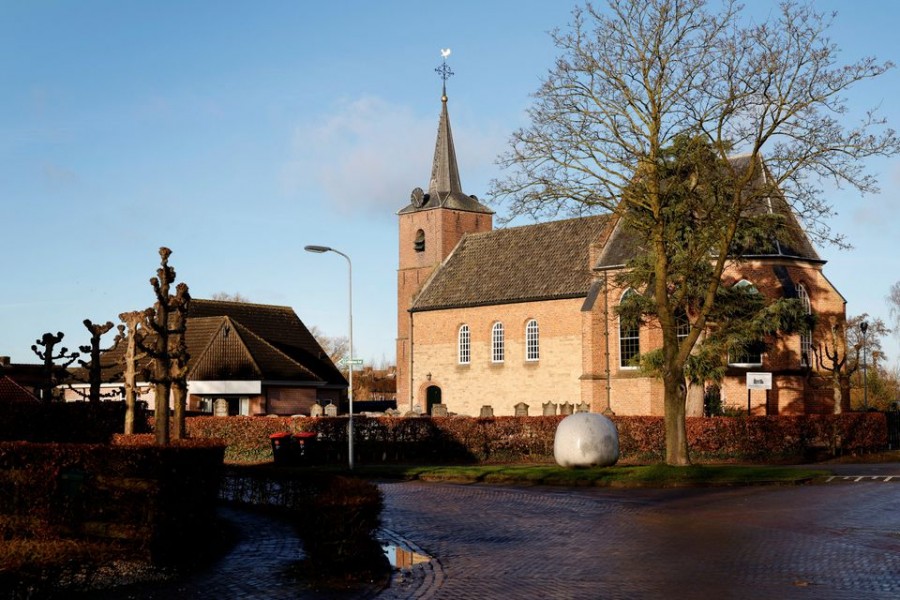 A general view of a street in the Dutch village of Ommeren, Netherlands January 6, 2023. REUTERS/Piroschka van de Wouw