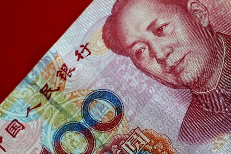 A China yuan note is seen in this illustration photo May 31, 2017. REUTERS