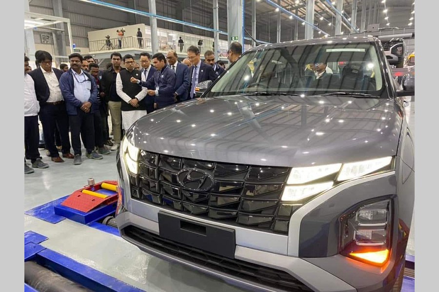 First manufacturing plant of Hyundai cars opens in Gazipur