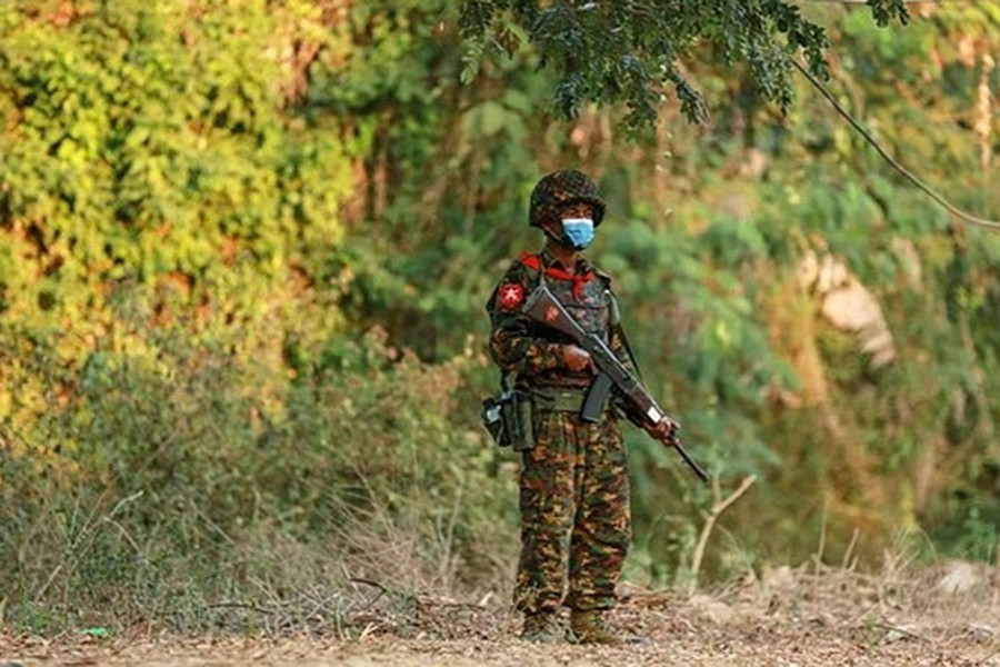 Myanmar military bombs village killing seven