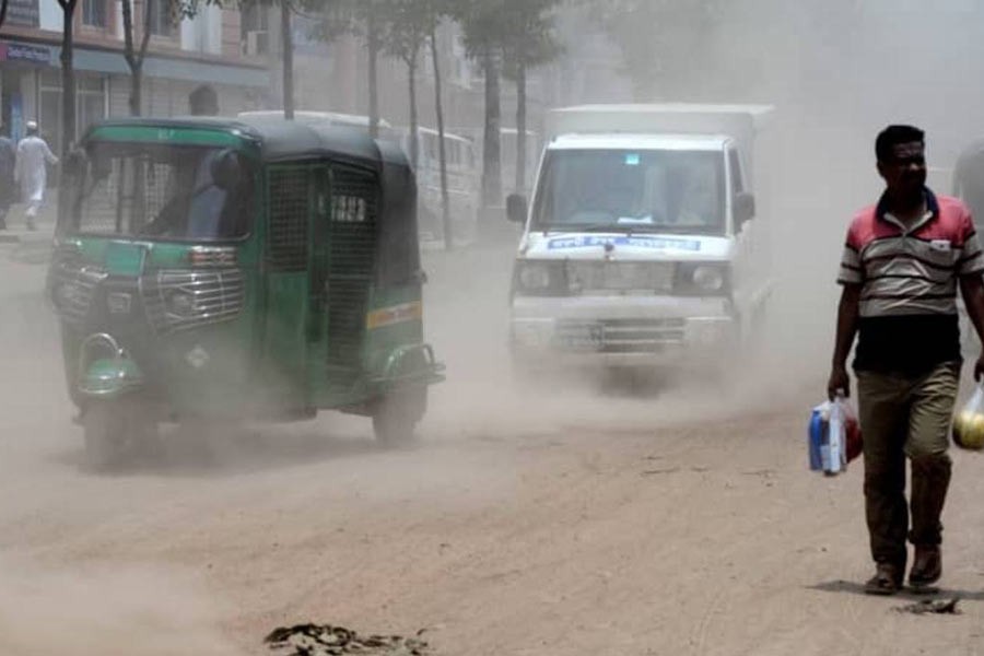 Dhaka’s air ‘hazardous’, most polluted in the world on holiday morning