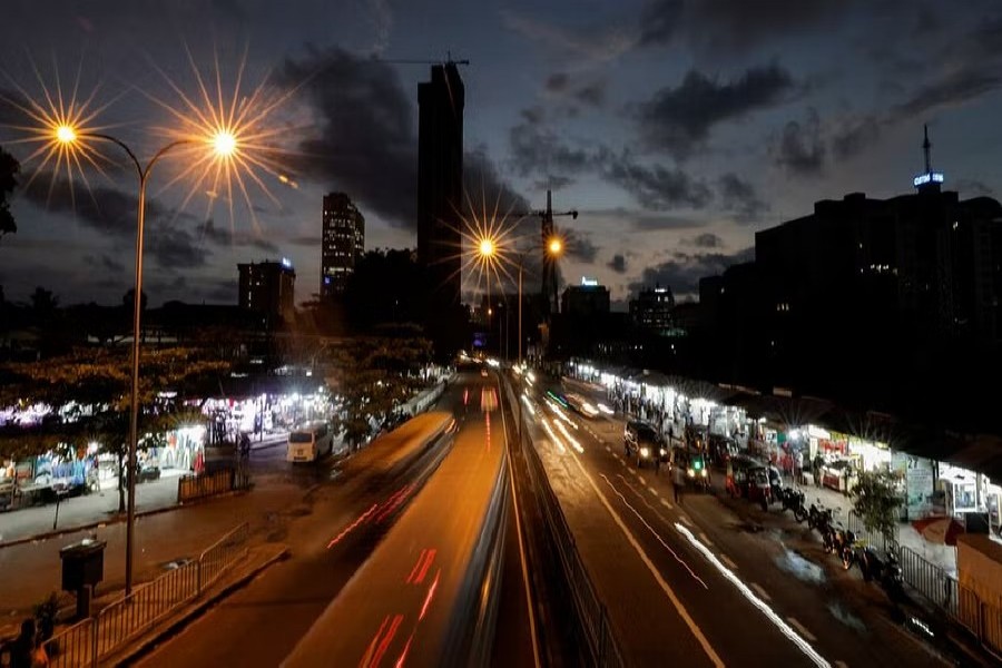 A general view of city's skyline, amid the country's economic crisis in Colombo, Sri Lanka, April 19, 2022. REUTERS