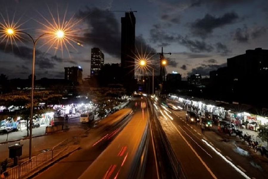 A general view of city's skyline, amid the country's economic crisis in Colombo, Sri Lanka, Apr 19, 2022. REUTERS