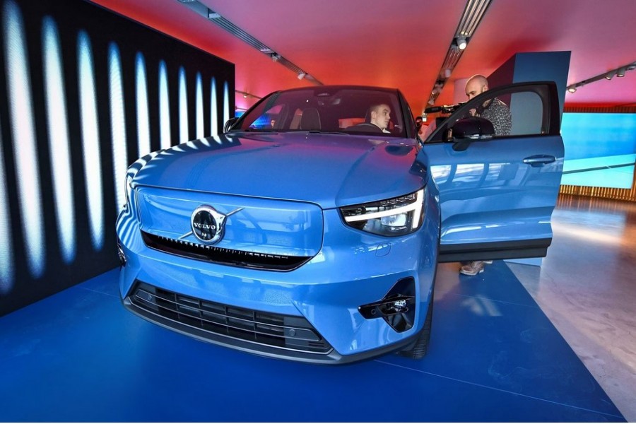 Volvo's new electric car Volvo C40 Recharge is presented in Stockholm, Sweden March 2, 2021. Claudio Breciani/TT News Agency/via REUTERS