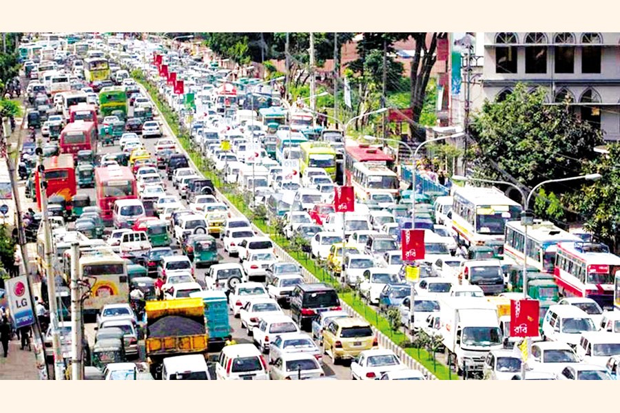 Traffic congestion in Dhaka is one of the worst in the world. (Collected Photo)