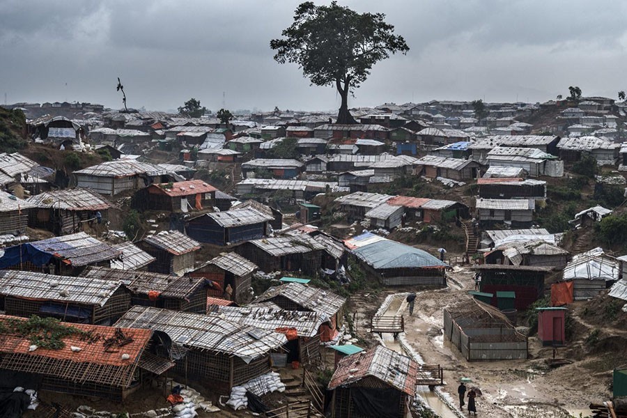 A view of Rohingya refugee camp in Kutupalong, Cox's Bazar — File photo