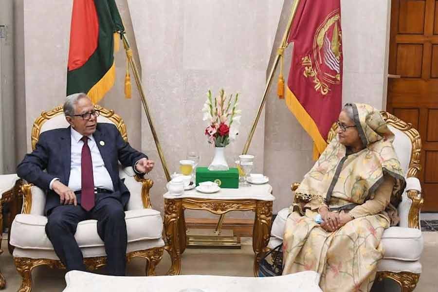 PM calls on president at parliament office