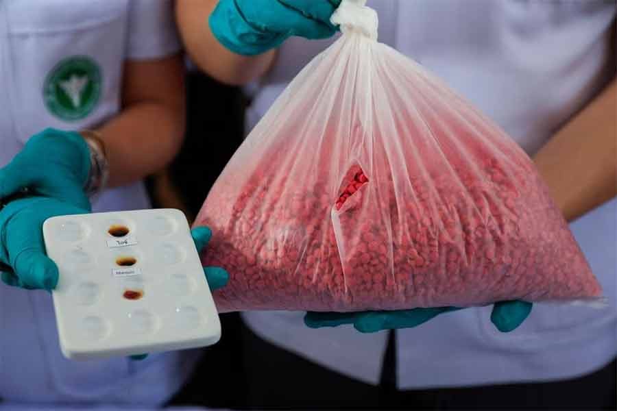 Confiscated drugs are pictured as Thai authorities are about to destroy them in Bangkok on July 5 last year -Reuters file photo