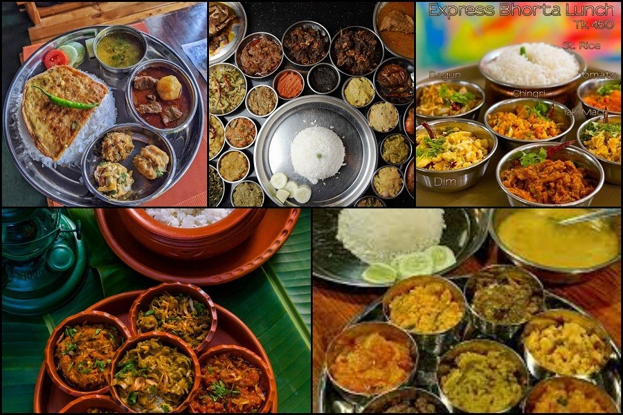 Top 5 'bhorta-buffets' in Dhaka