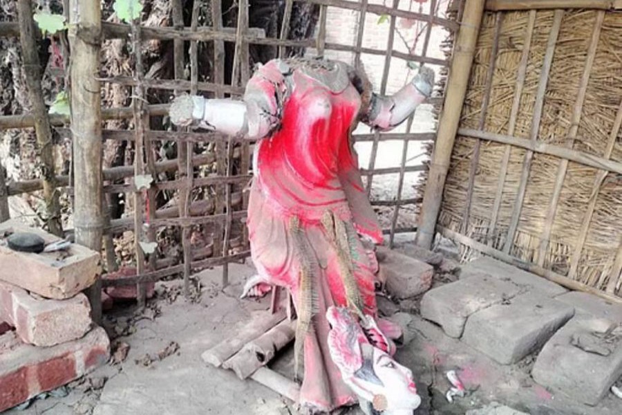 14 temples vandalised in Thakurgaon