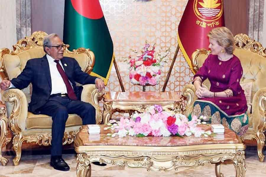 President seeks Belgium’s support for safe Rohingya repatriation