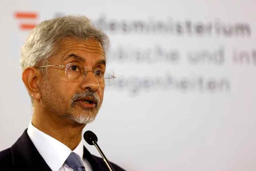 Indian Foreign Minister Subrahmanyam Jaishankar addressing the media in Vienna on January 2 this year –Reuters file photo