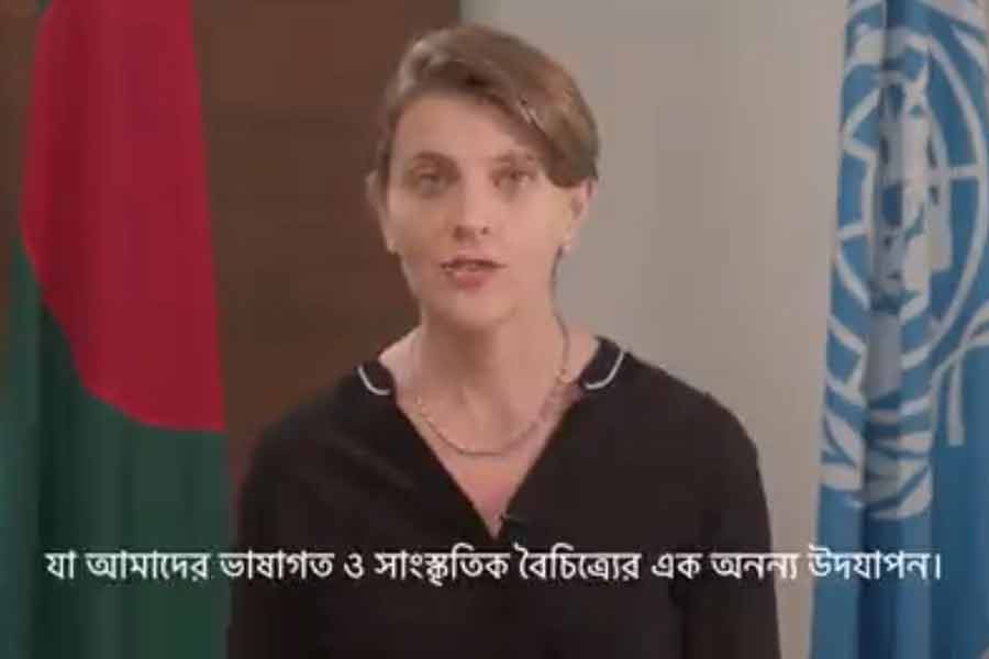 UN greets people of Bangladesh in many languages on February 21