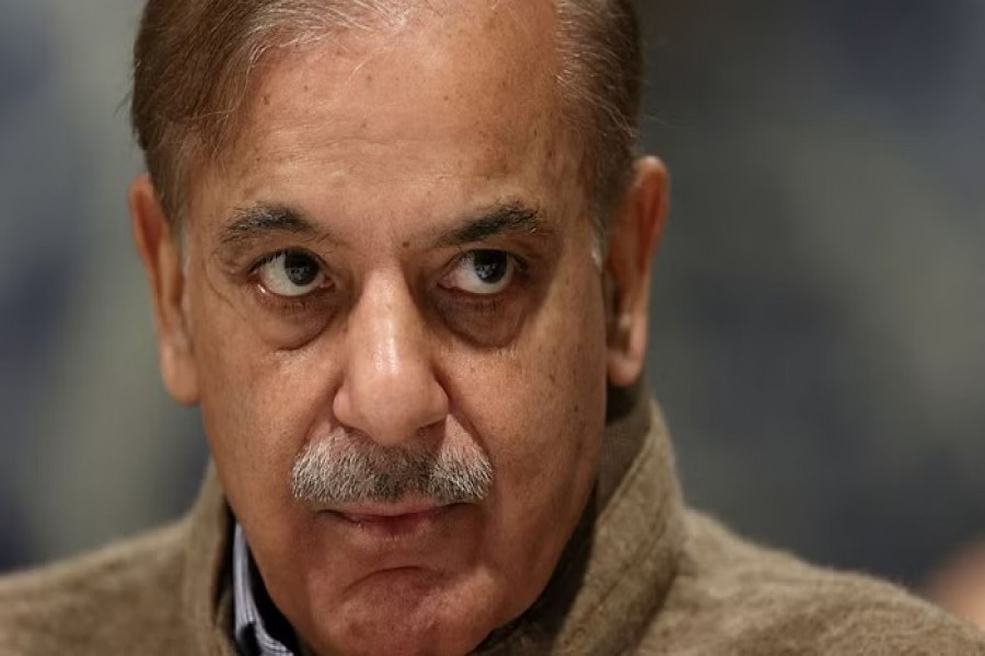 Pakistan's Prime Minister Shehbaz Sharif attends a summit on climate resilience in Pakistan, months after deadly floods in the country, at the United Nations, in Geneva, Switzerland, Jan 9, 2023. REUTERS